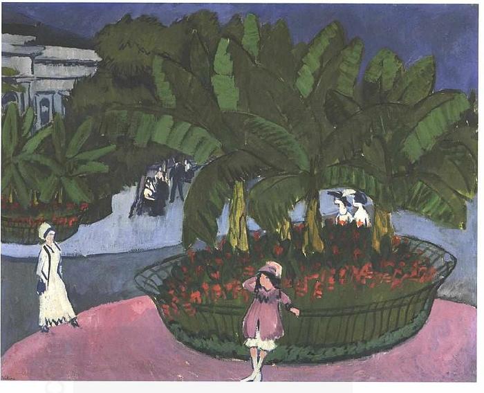 Ernst Ludwig Kirchner Albertplatz in Dresden oil painting picture